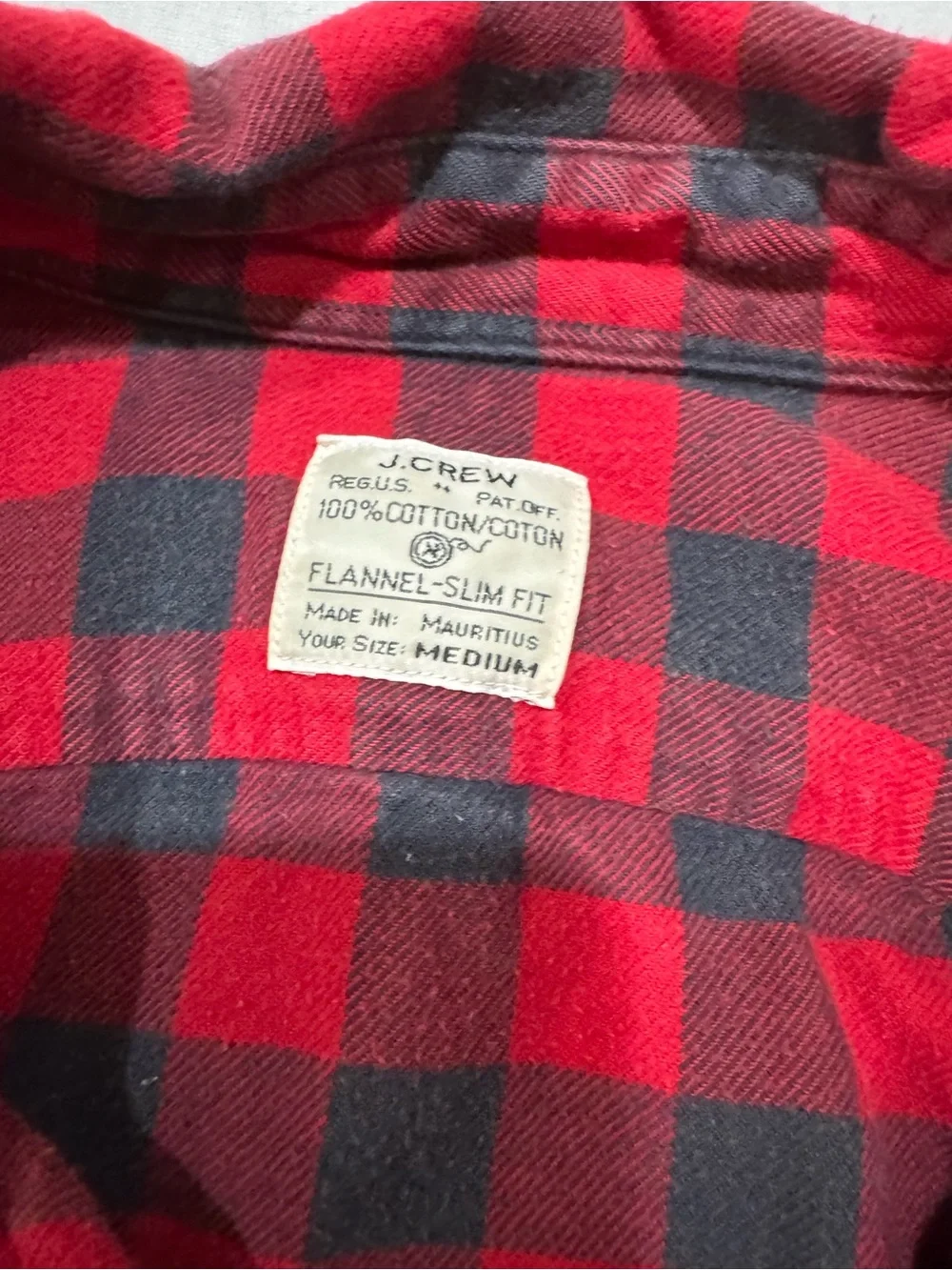 J. Crew Red and Black Buffalo Plaid Button-Down Shirt - Men